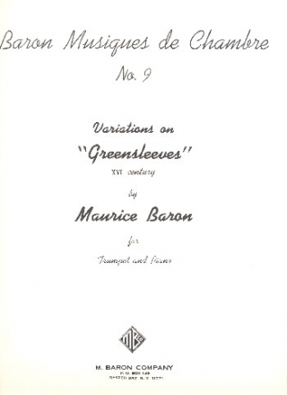 Variations on Greensleeves for trumpet and piano