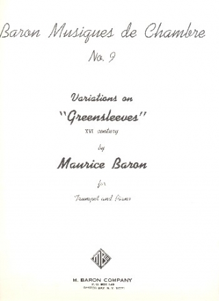 Variations on Greensleeves for trumpet and piano