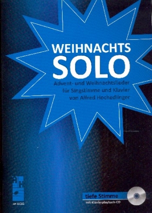 Weihnachtssolo (+CD) fr Gesang (tief) und Klavier