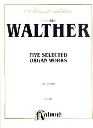5 selected Organ Works for organ