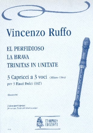 3 Capricci a 3 voci per 3 flauti dolci (SAT) partitura e parti