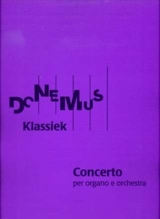 Concerto per organo e orchestra study score