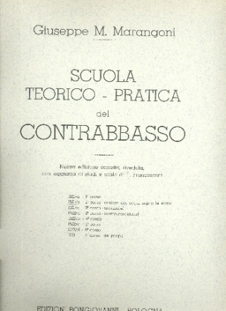 Scuola teorico-pratica del contrabbasso corso 2 per contrabbasso