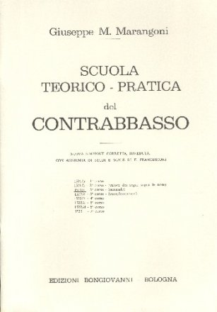 Scuola teorico-pratica del contrabbasso corso 3 (normale) per contrabbasso