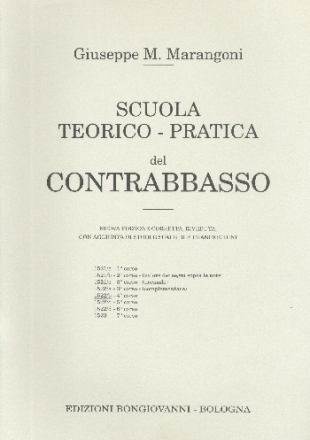 Scuola teorico-pratica del contrabbasso corso 4 per contrabbasso