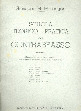 Scuola teorico-pratica del contrabbasso corso 6 per contrabbasso