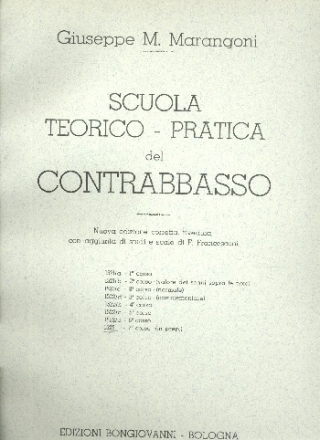 Scuola teorico-pratica del contrabbasso corso 7 per contrabbasso