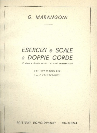 Esercizi e scale a doppie corde per contrabbasso