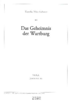 Das Geheimnis der Wartburg fr Soli, Kinderchor und Instrumente Viola