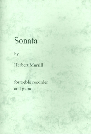 Sonata for treble recorder and piano