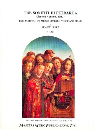 3 Sonetti di Petrarca for baritone or mezzo-soprano voice and piano (it/dt)