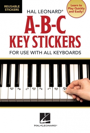ABC Key Stickers for use with all keyboards