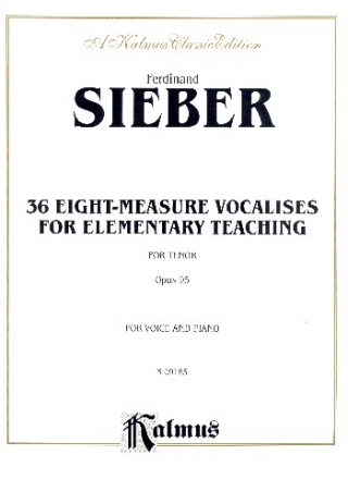 36 eight measure Vocalises for elementary Teaching op.95 for tenor and piano