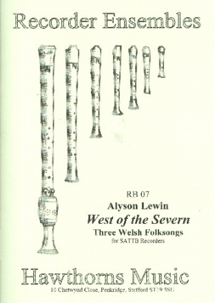 West of the Severn for 5 recorders (SATTB) score and parts