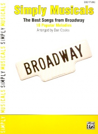 Simply Musicals: for easy piano (with lyrics)