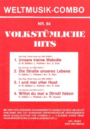 Volkstmliche Hits Band 64: fr Combo (Oberkrainer Besetzung) Direktion und Stimmen