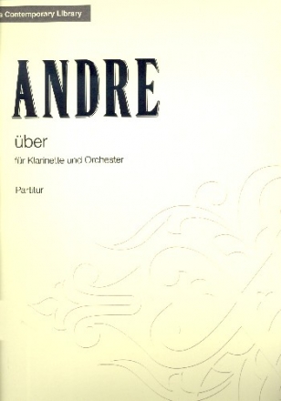ber fr Klarinette und Orchester Partitur