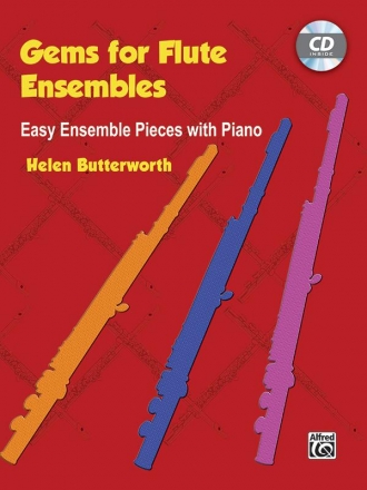 Gems (+CD) for flute ensemble and piano score and flute score (for copying)