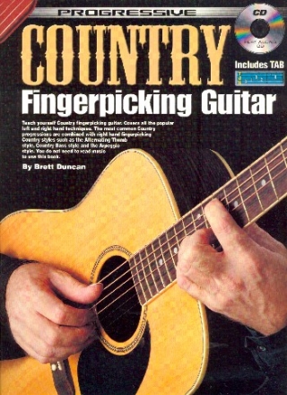 Progressive Country Fingerpicking Country (+Audio-Online) for guitar/tab