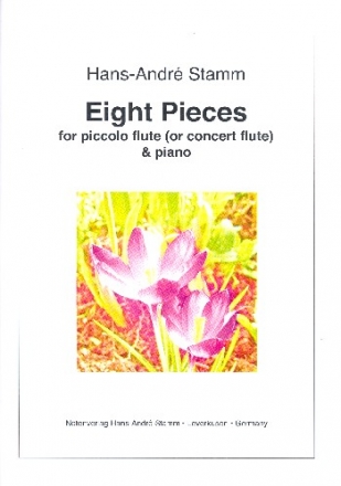 8 Pieces for piccolo flute (concert flute) and piano