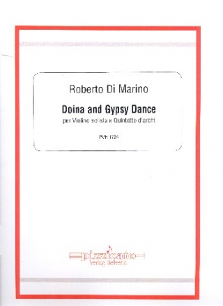 Doina and Gypsy Dance for violin solo, 2 violins, viola, cello and double bass score and parts