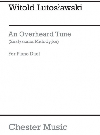 An overhead Tune for piano 4 hands score,  archive copy