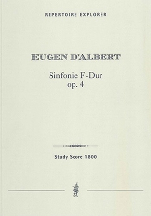 Sinfonie F-Dur op.4 fr Orchester Studienpartitur