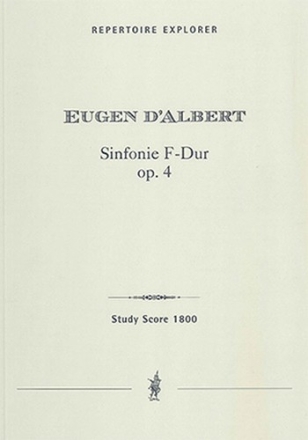 Sinfonie F-Dur op.4 fr Orchester Studienpartitur