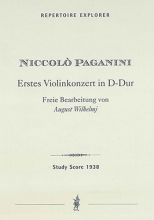 MPH1938  Niccolo Paganini, Erstes Violinkonzert in D-Dur  Studienpartitur