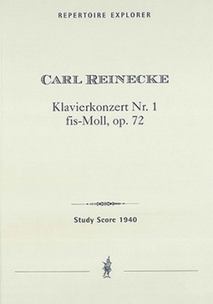Konzert fid-Moll Nr.1 op.72 fr Klavier und Orchester Studienpartitur