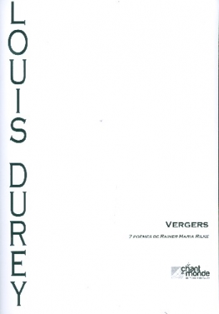 Vergers op.42 pour chant et piano partition