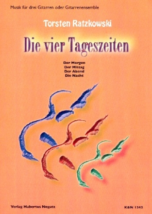 Die vier Tageszeiten fr 3 Gitarren (Ensemble) Spielpartitur