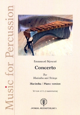 Concerto (Version 2015) for Marimba and Strings  for marimba and piano