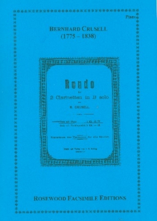 Rondo fr 2 Klarinetten und Klavier Stimmen