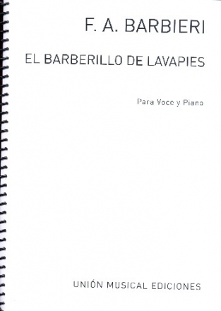 El Barberillo de lavapies zarzuela voce y piano (sp)
