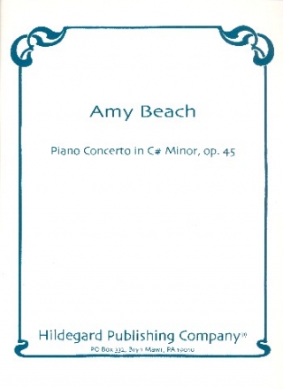 Concerto in c Minor op.45 for piano and orchestra piano score