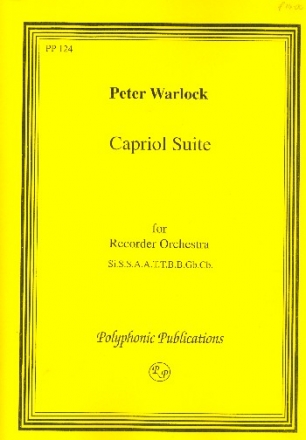 Capriol Suite for recorder orchestra score and parts