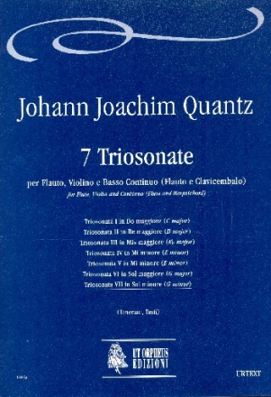 Sonate g-Moll Nr.7 fr Flte, Violine und Bc (Flte und Cembalo) Partitur und Stimmen (Bc ausgesetzt)