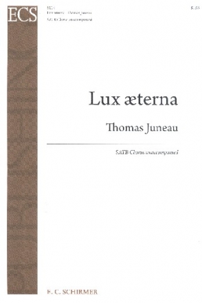 Lux aeterna for mixed chorus a cappella score