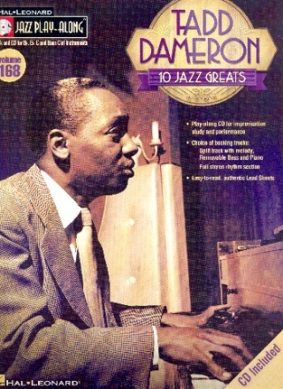 Tadd Dameron - 10 Jazz Greats (+CD): for Bb, Eb, C and bass clef instruments jazz playalong vol.168