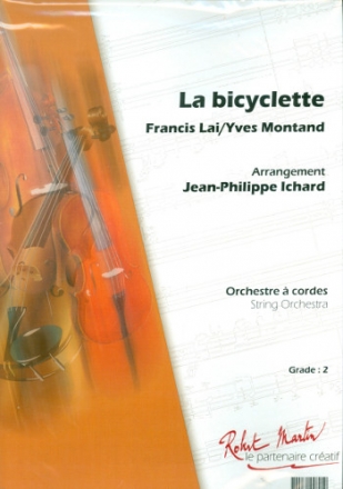 La bicyclette fr Streichorchester Partitur und Stimmen