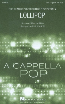 Lollipop for male chorus a cappella score