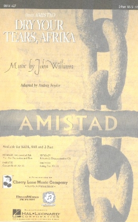 Dry your Tears for 2-part chorus and piano (instruments ad lib) vocal score (afr)