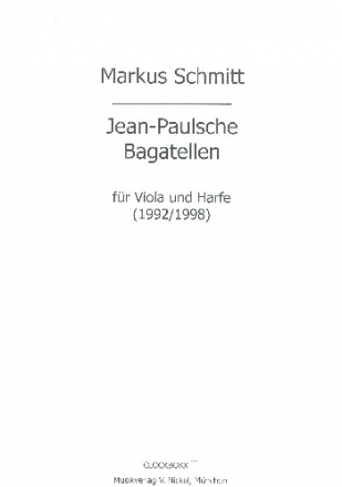 Jean -Paulsche Bagatellen f�r Viola und Harfe Violastimme