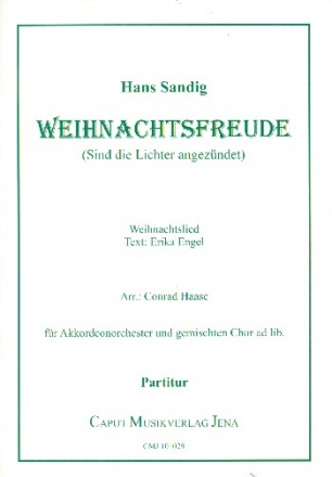 Weihnachtsfreude fr Akkordeonorchester (gem Chor ad lib) Partitur