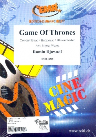 Game of Thrones for concert band score and parts