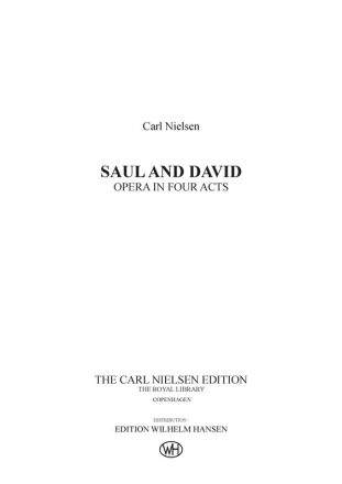 Saul and David  score in 2 volumes,  spiral bound,  archive copy