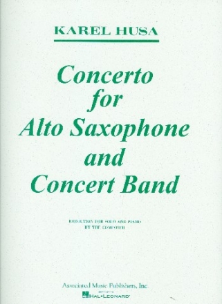 Concerto for Alto Saxophone and Concert Band for alto saxophone and piano