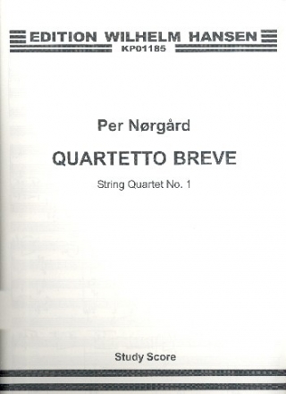 Quartetto breve for string quartet score,  archive copy