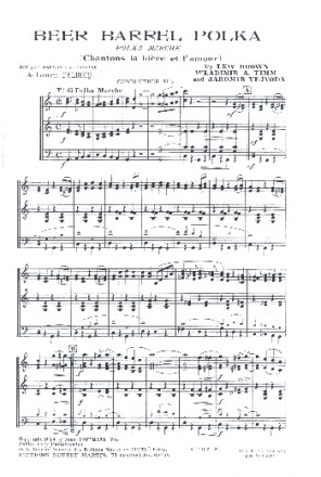 Beer Barrel Polka: for concert band condensed score